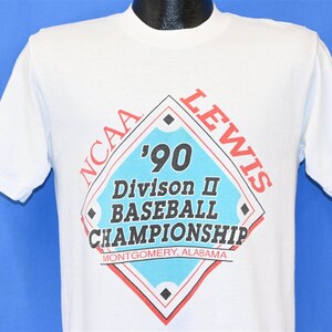 90s NCAA Lewis Baseball Championship Montgomery Alabama College t-shirt Medium