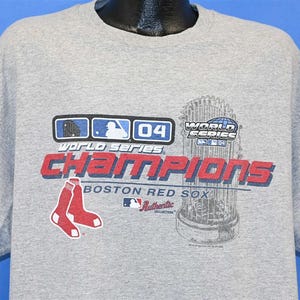 Y2K Boston Red Sox 2004 World Series Champions MLB Baseball t-shirt Extra Large