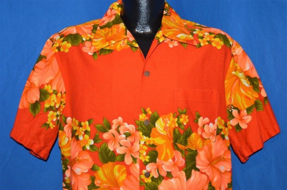 40s Hawaiian Togs Loop Collar Bark Cloth Aloha Haw