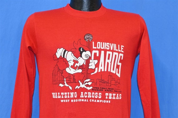 Vintage Louisville Cardinals Basketball T Shirt 80s 90s Uofl
