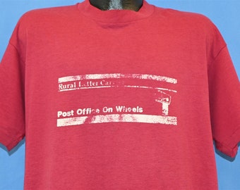 90s Rural letter Carriers Post Office on Wheels USPS Mail t-shirt Extra Large