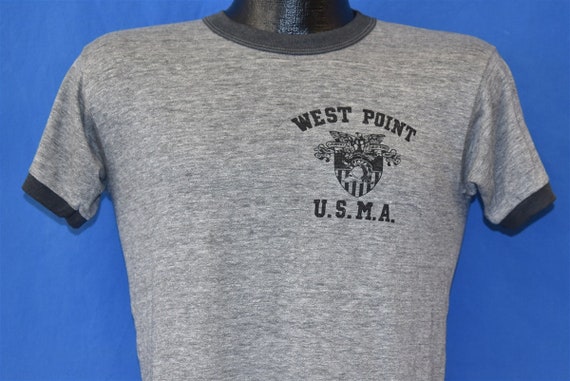 80s West Point USMA Ringer t-shirt Medium