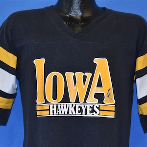 80s Iowa Hawkeyes Jersey University NCAA College V-Neck t-shirt Medium