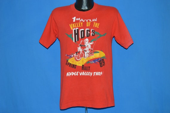80s Valley Of The Hogs Spring Rally 1989 t-shirt … - image 2