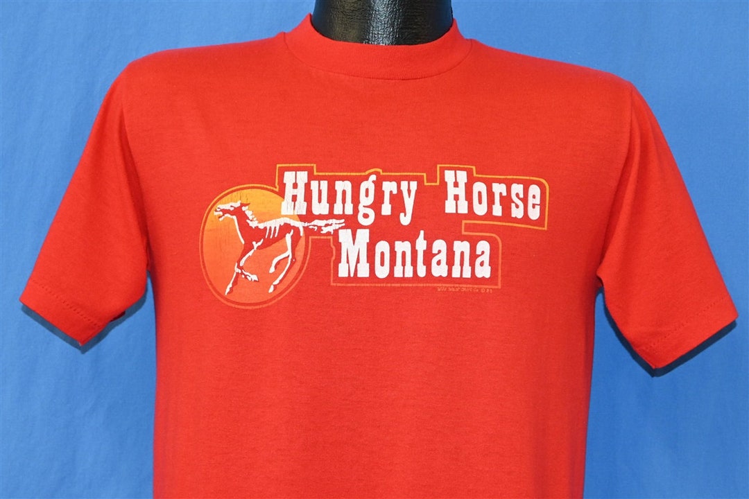 80s Hungry Horse Montana Souvenir Glacier National Park Gateway Town T