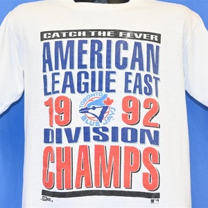90s Toronto Blue Jays AL East Division Champs 1992 Catch The Fever t-shirt Medium