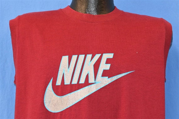 Nike Shirt Adult Medium White Orange Swoosh Spell Out Logo Just Do