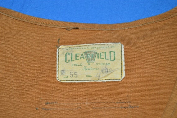 50s Clearfield Field and Stream Brown Cotton Hunting Vest Medium Vintage Etsy Australia