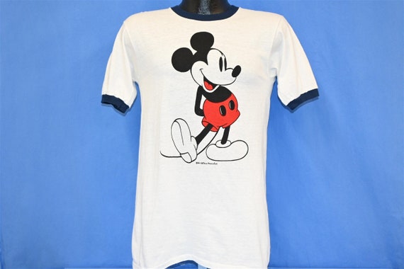 70s Mickey Mouse Walt Disney White Blue Cartoon R… - image 2