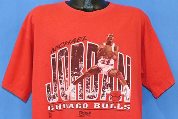 90s Chicago Bulls Michael Jordan NBA Basketball t… - image 1
