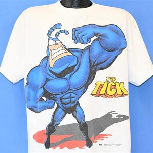 The Tick Shirt Vintage 1996 Promo for Animated Tv Show Comic