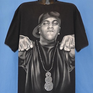 Y2K Jeezy Da Snowman Rapper Trap Music Airbrush Rhinestone t-shirt Extra Large