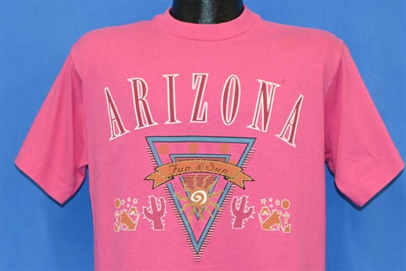 90s Arizona Cactus Desert Fun Sun Pink t-shirt Me… - image 1