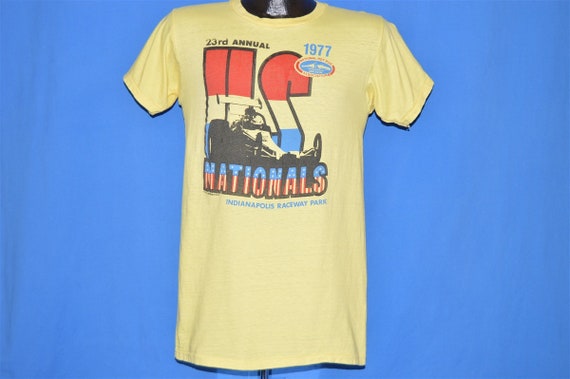70s US Nationals NHRA 1977 Drag Racing t-shirt Sm… - image 2