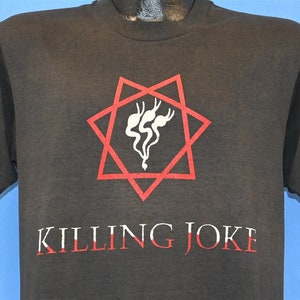 80s Killing Joke New Wave English Post Punk Rock Band Logo Black t-shirt Large