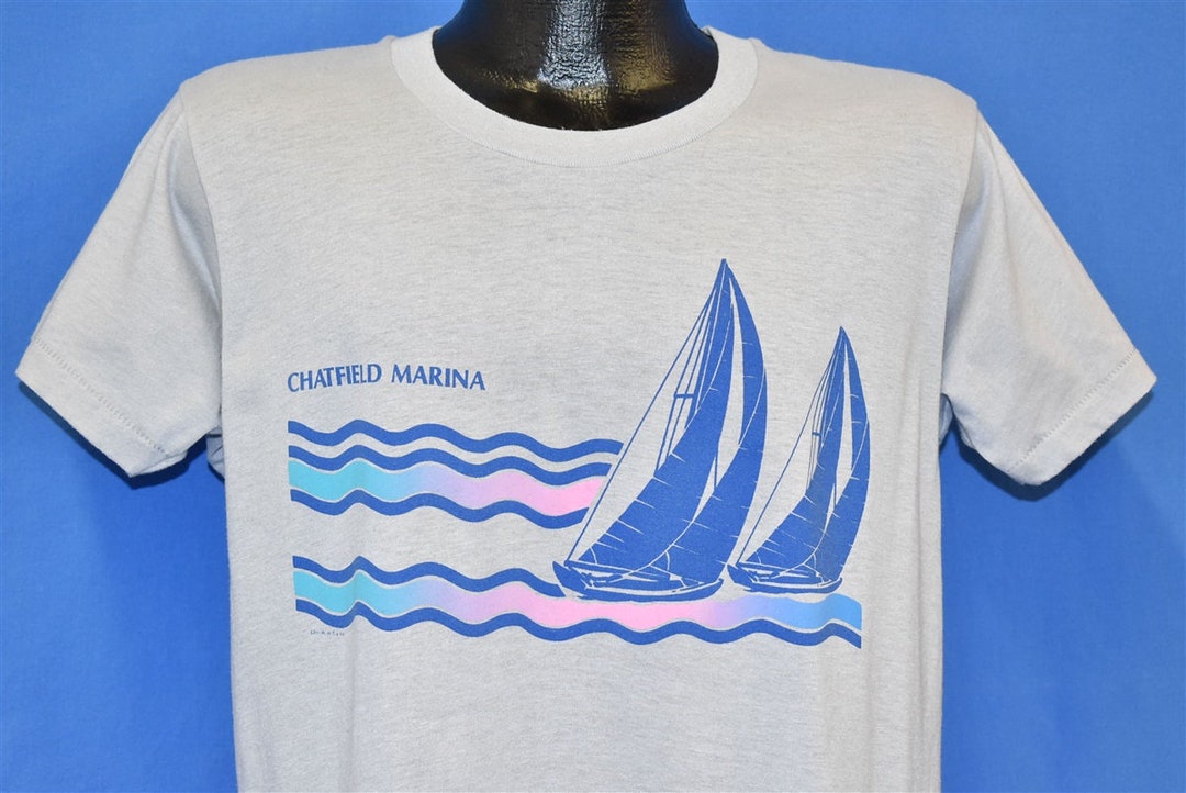 80s Chatfield Marina Colorado Sailboats Sailing T-shirt Large - Etsy