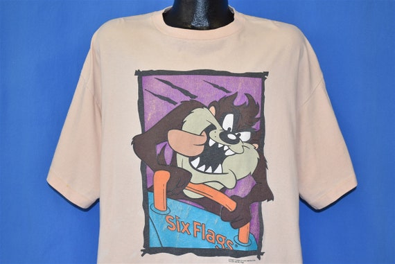 90s Taz Six Flags Tasmanian Devil Looney Tunes Amusem… - Gem