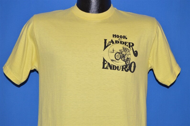 70s Hook & Ladder Enduro Dirt Bike tshirt Small Etsy