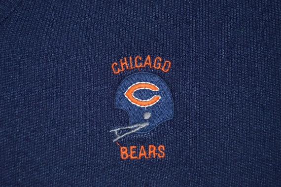 80s Chicago Bears Embroidered Logo Navy Blue Vint… - image 3