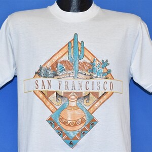 80s San Francisco California Saguaro Cactus Desert Tourist Funny Joke t-shirt Medium