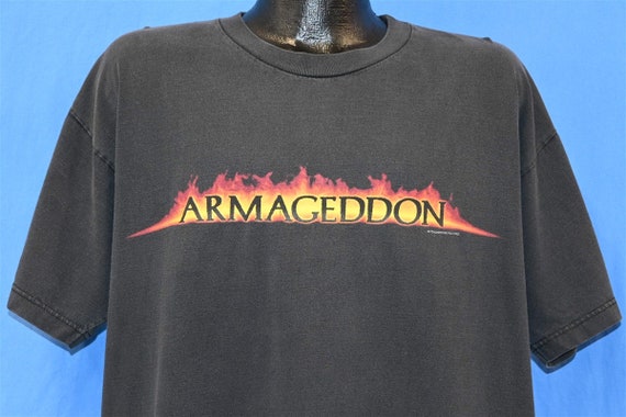 90s Armageddon Heads up Sci Fi Michael Bay Disaster Movie T-shirt 