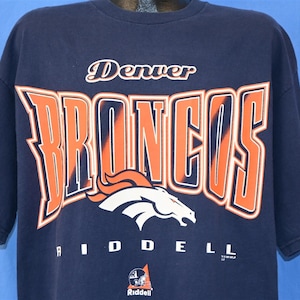 90s Denver Broncos NFL Team Riddell Sports Football t-shirt Extra Large