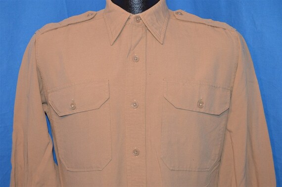 40s Conqueror WWII Rayon Officer's Shirt Small