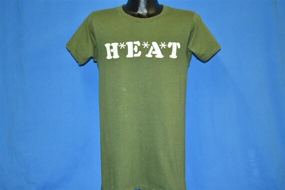 80s H*E*A*T Spoof M*A*S*H Green t-shirt Small - image 2