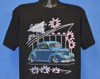 80s California Cruisin Classic Car Hot Rod t-shirt Large