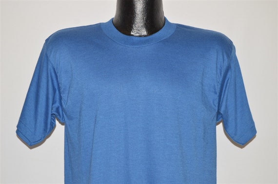 80s Skimmers Blue Blank Deadstock T-shirt Medium | Etsy