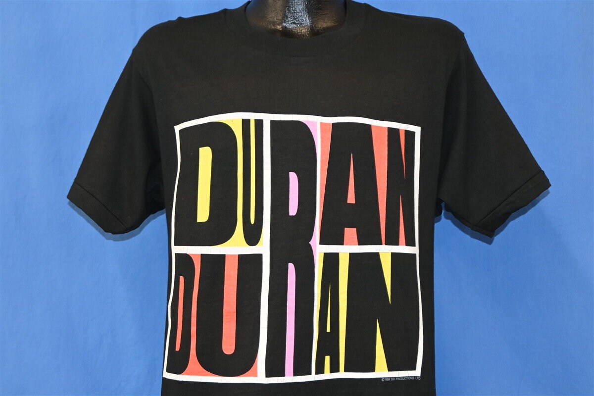 Duran Duran tシャツ Ｍ(小さめ) ビンテージ80s Duran Duran Band T Shirt Monotone Debut Album New Wave Rock