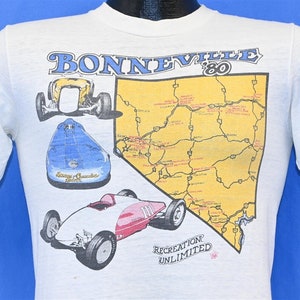 80s Bonneville &#39;80 Speed Racing Nevada Recreation Unlimited Distressed t-shirt Small