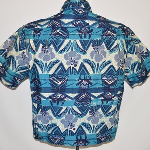 Chemise Hawaiian Vintage Iolani Années 1950 - Taille XS (convient Petit), Manches Courtes Multicolore
