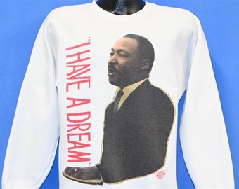 90s Dr. Martin Luther King Jr. I Have a Dream Speech Civil Rights Leader Glitter Sweatshirt Youth Extra Large