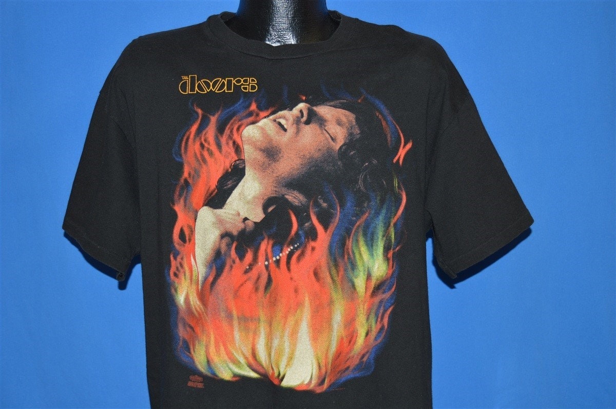 90s Jim Morrison Set the Night on Fire T-shirt Extra Large - Etsy
