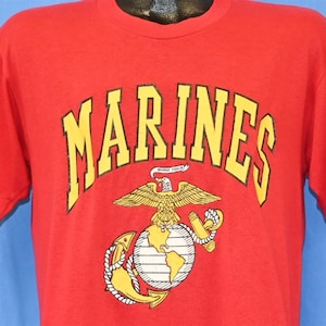 80s USMC Marine Corps Eagle Globe Anchor Seal US Military t-shirt Large