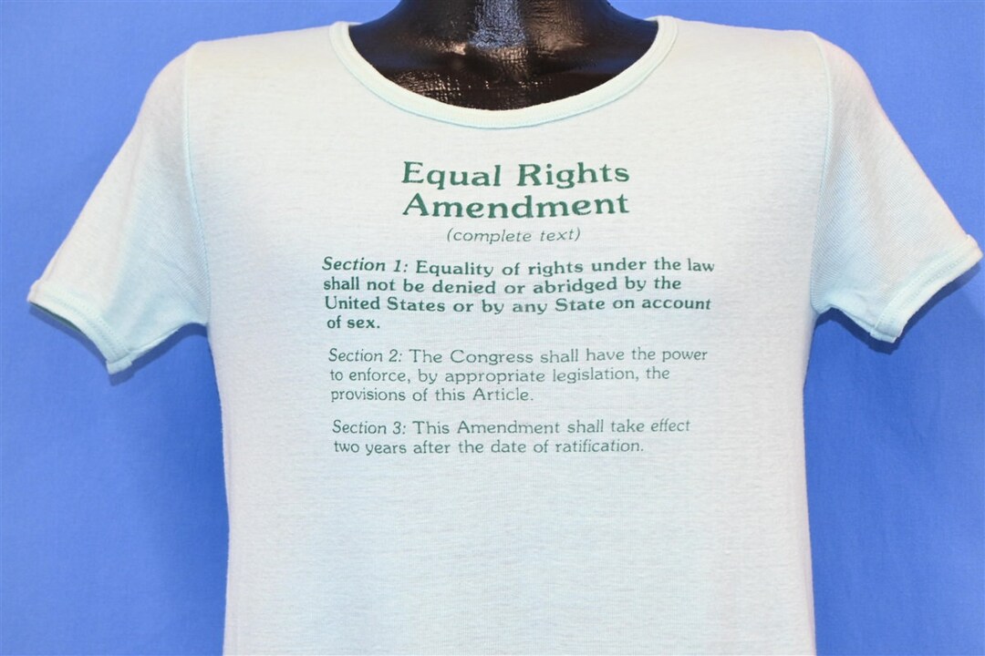 70s Equal Rights Amendment Gender Equality Political Freedom T-shirt ...