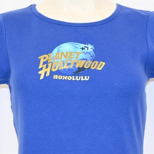 90s Planet Hollywood Honolulu Restaurant Chain Logo t-shirt Women&#39;s Small