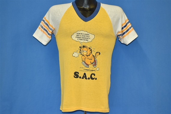 70s Garfield S.A.C. Show Me a Jogger Funny Stripe… - image 2