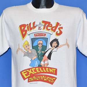 90s Bill and Ted&#39;s Excellent Adventures Cartoon TV Show Sci Fi t-shirt Medium