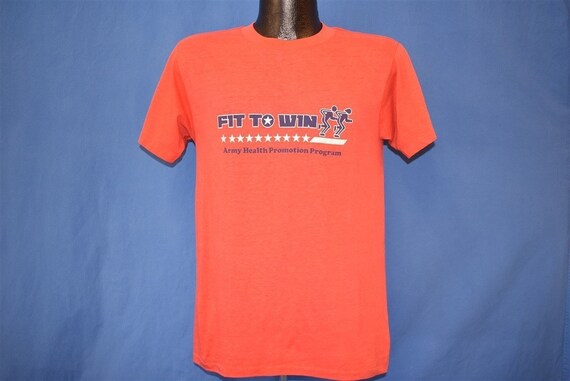 80s US Army Fitness Challenge T shirt Medium Gem