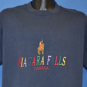 90s Niagara Falls Canada Embroidered Horse Soldier t-shirt Large
