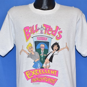 90s Bill and Ted&#39;s Excellent Adventures Cartoon TV Show Promo t-shirt Medium