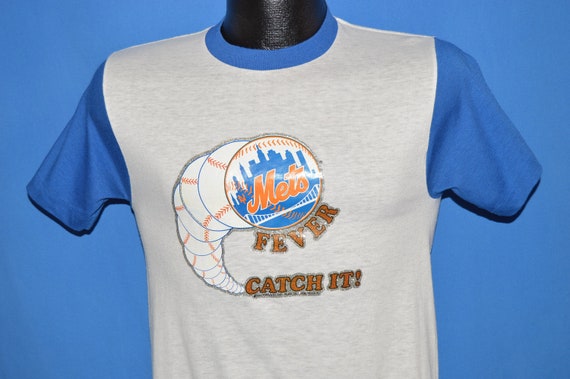 80s New York Mets Fever Glitter Iron On Baseball … - image 1