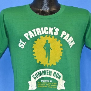 80s St. Patrick's Park Summer Run South Bend Indiana Brandywine Track Club t-shirt Small