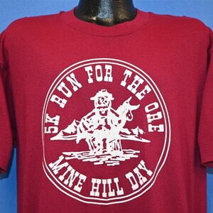 90s Mine Hill Township Day 5K Run For The Ore Miner Official New Jersey t-shirt Extra Large