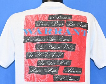 80's WARRANT バンドTシャツ 80's WARRANT バンドTシャツ