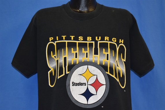 90s Pittsburgh Steelers Logo NFL Football Black Artex T-shirt | Etsy