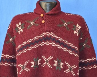 トップス 90s LAUREN Ralph Lauren leopard knit 90s LAUREN Ralph Lauren leopard knit