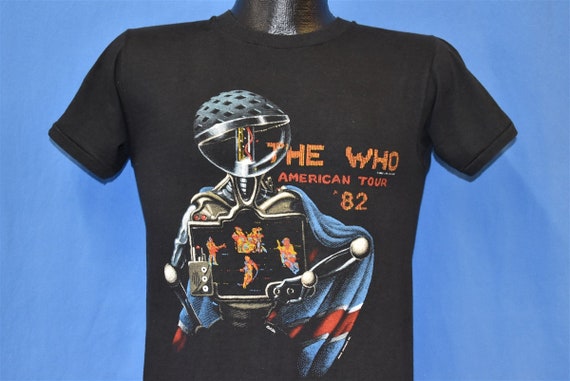 80s the Who 1982 American Tour Robot Rock Concert T-shirt Small - Etsy